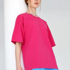 Women's Women's's Solid Color T-Shirt Cotton Short Sleeved Shirt Loose All Match