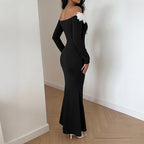 Elegant Lightly Mature Three Dimensional Floral Stitching