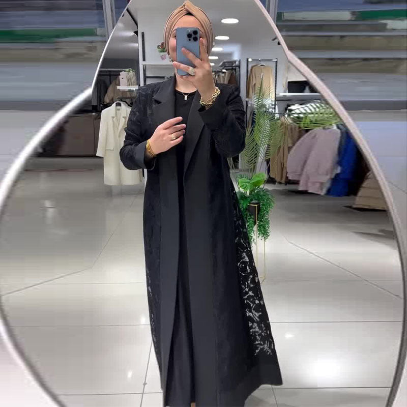 Mid-Length Cutout Trench Coat