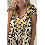 Women's Printed Swing Maxi Dress