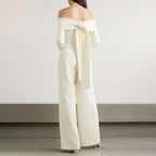 Women's Off-Shoulder Wide-Leg Jumpsuit