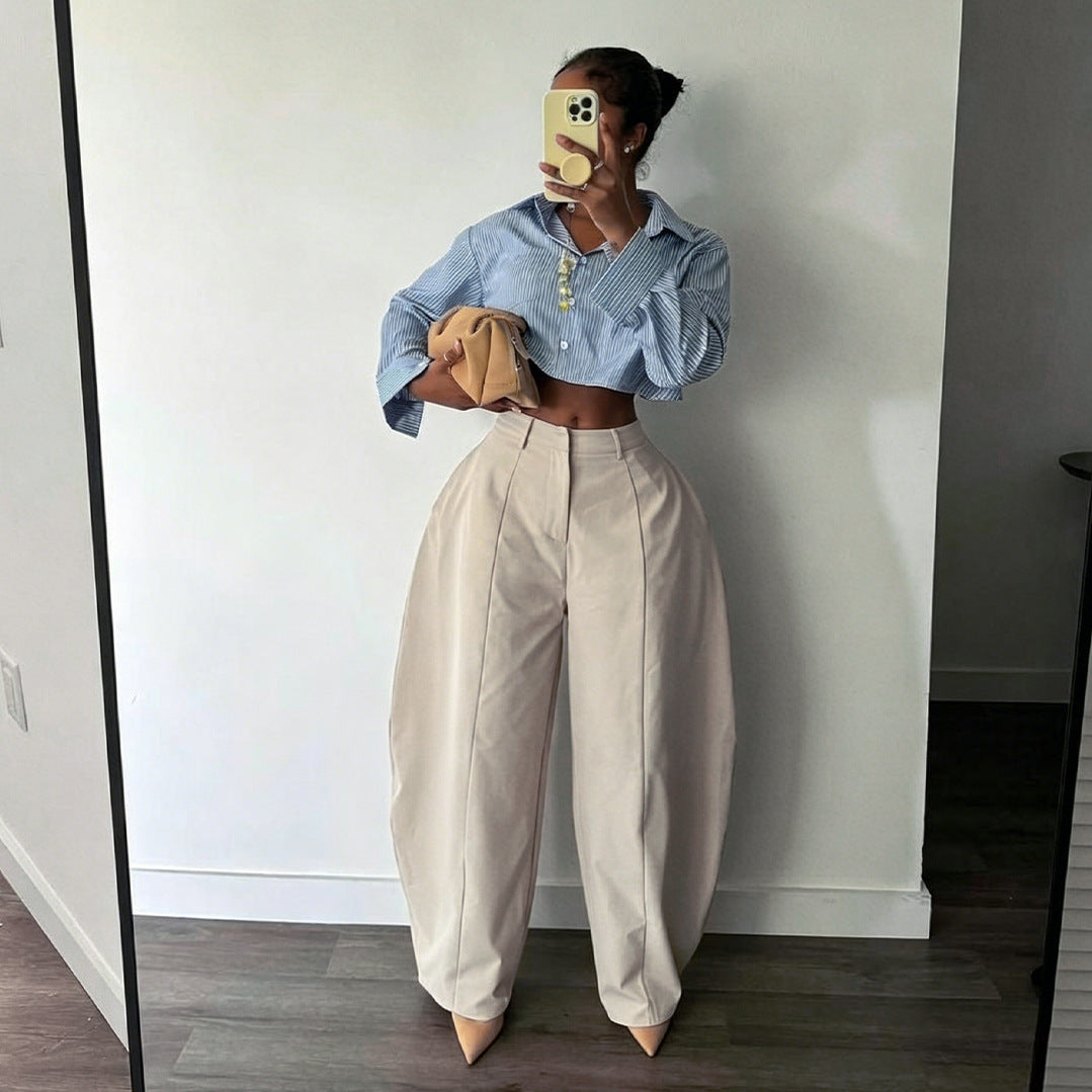 Women's Office Straight-Leg Trousers