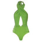 Green Halter Swimsuit
