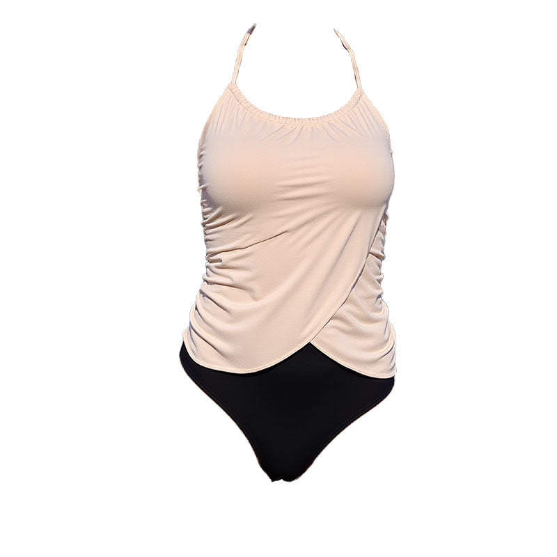 Color Matching One-piece Swimwear