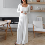 Soft Knit Long-Sleeve Pajama Set