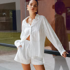 Comfort White Pajamas Lingerie