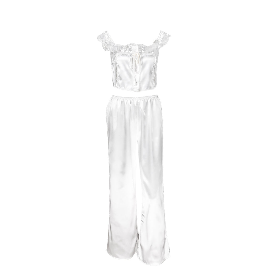 Women's Lace Knit Two-Piece Homewear Set
