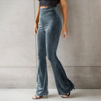 Women Clothing Striped Casual Pants Autumn Sunken Stripe