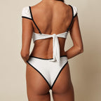 Solid Color Bikini Swimwear