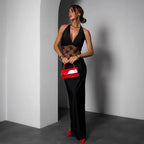 Women's Lace Backless Dress