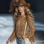 Women's Tassel-Detail Western Collared Shirt