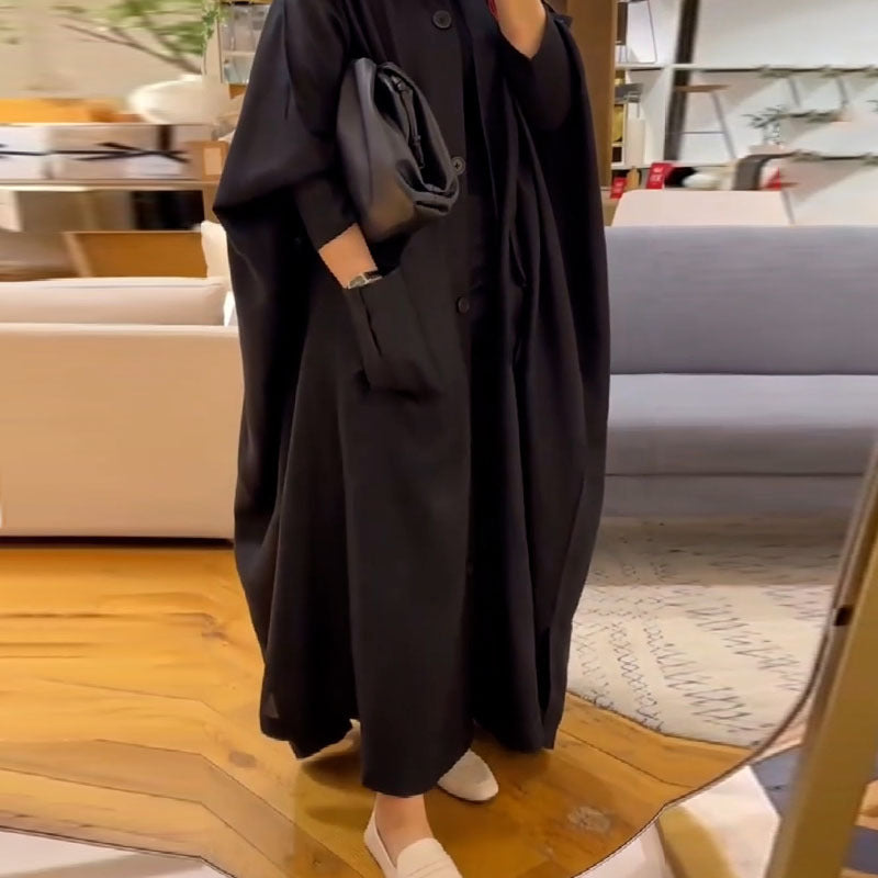 Fall Clothing Design Bat Loose Long Coat