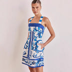 Women's Cami Dress Printed Suspender Dress