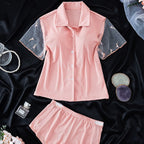 Collared Short Pajamas Lingerie