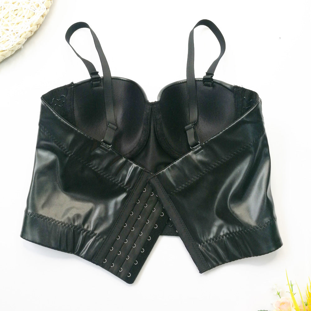 Black Four Rows and Eight Buckles