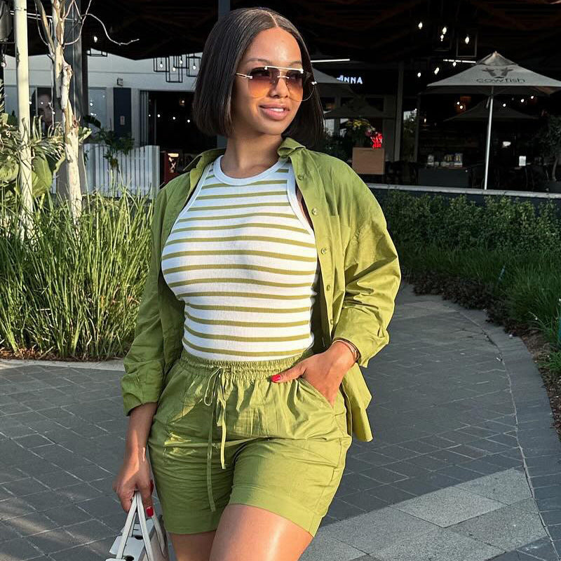 Women's Casual Cardigan Set