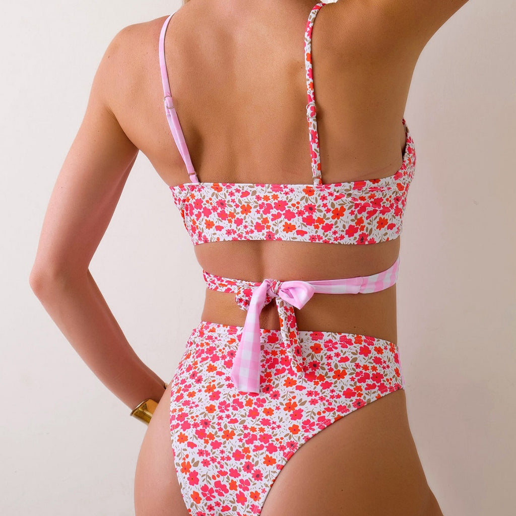 Multicolor One-piece Swimwear