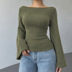 Women's Bell Sleeve Knit Sweater