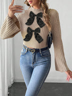 Khaki 2 Black Bow