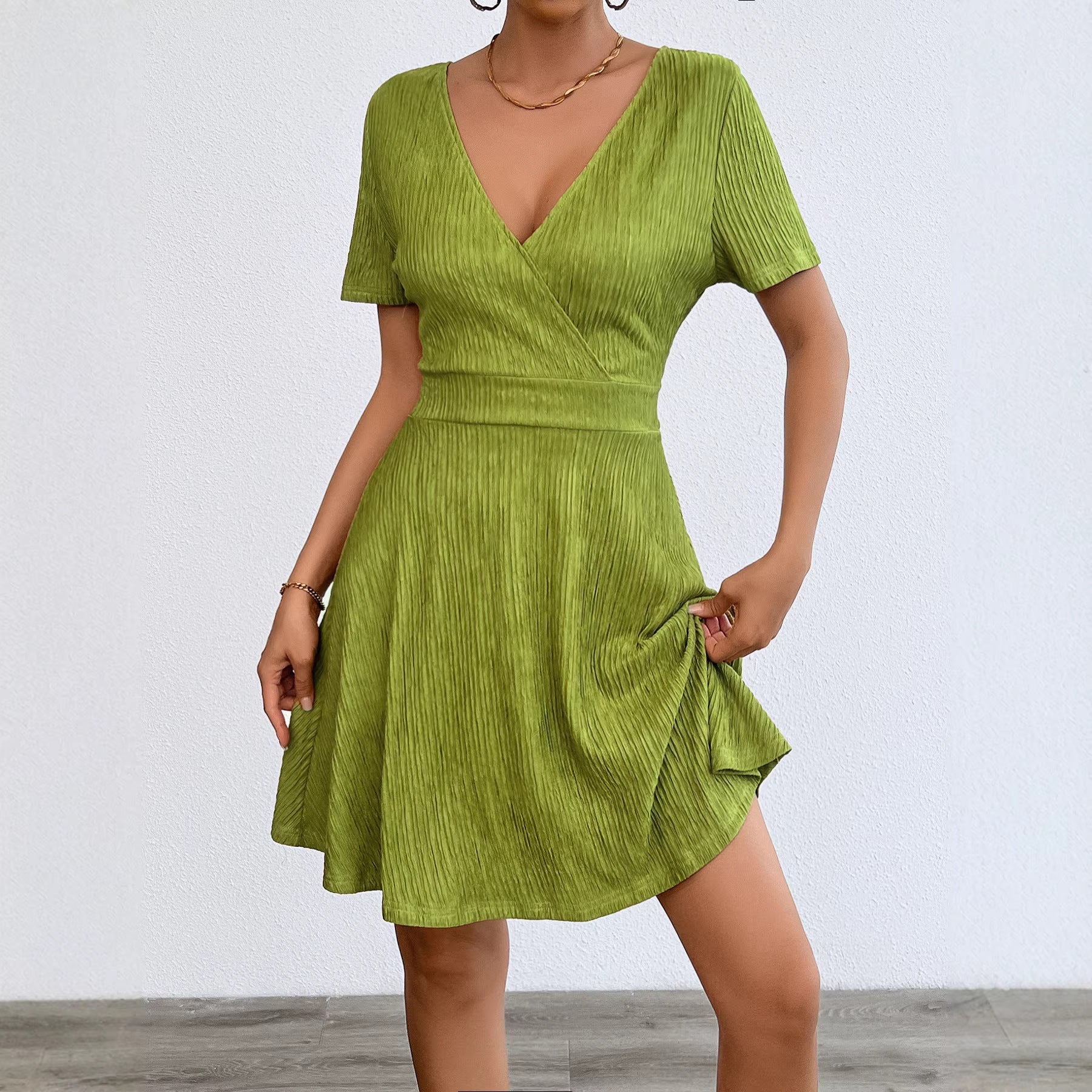 Green Vertical Stripes