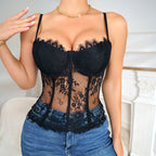 See Through Corset Lingerie