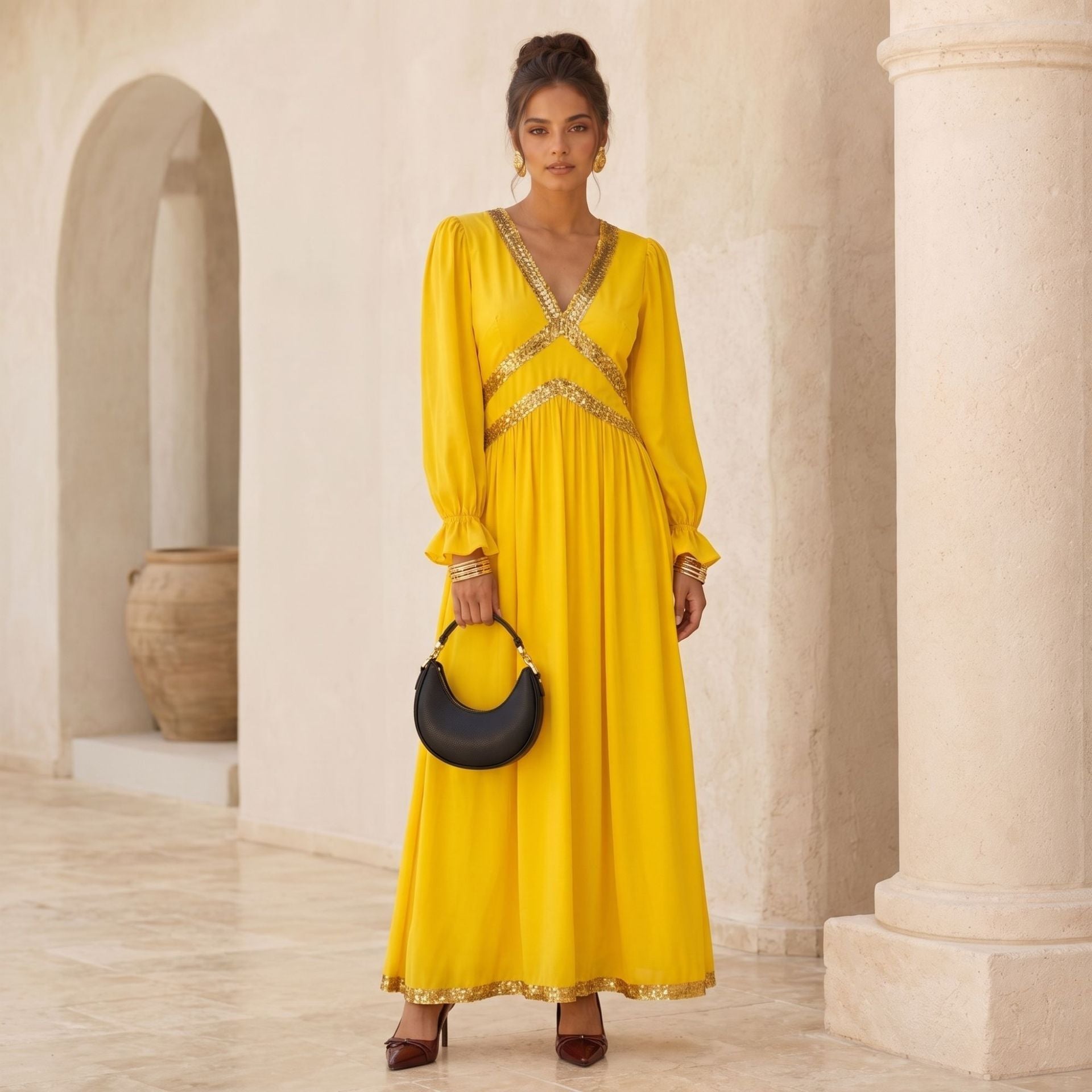 Women's Maxi Sequin Dress