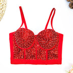 Red Background Red Sequin
