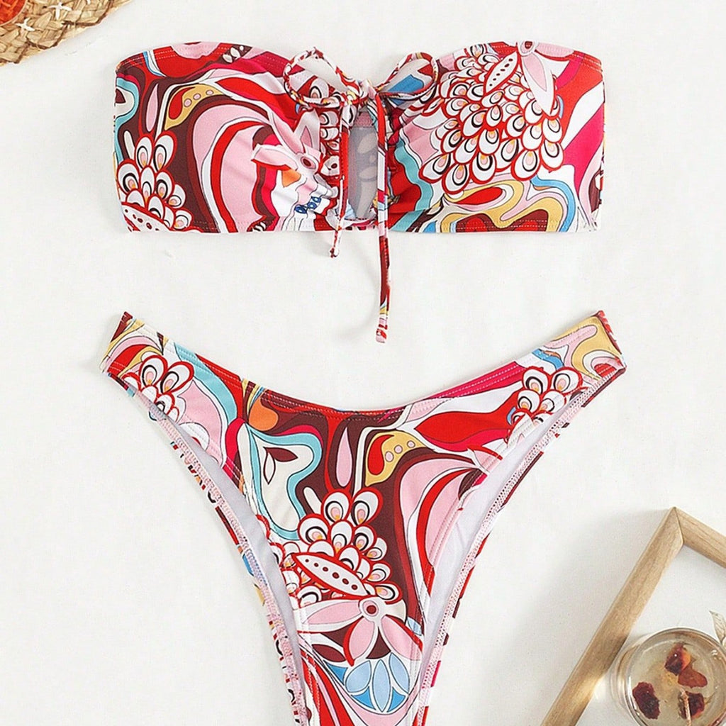 Tube Top One-piece Swimwear