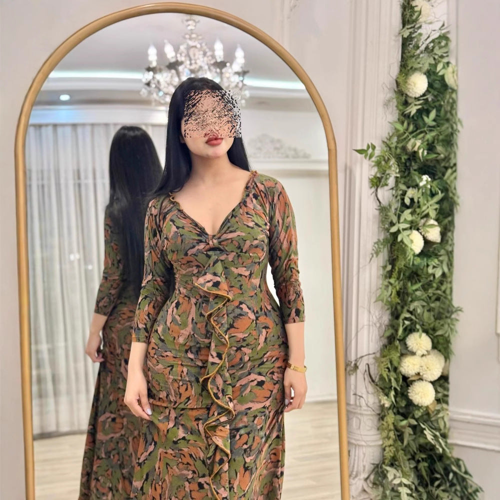 Women's Floral Chiffon Dress