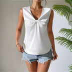 Women's V-Neck Sleeveless Office Tank Top