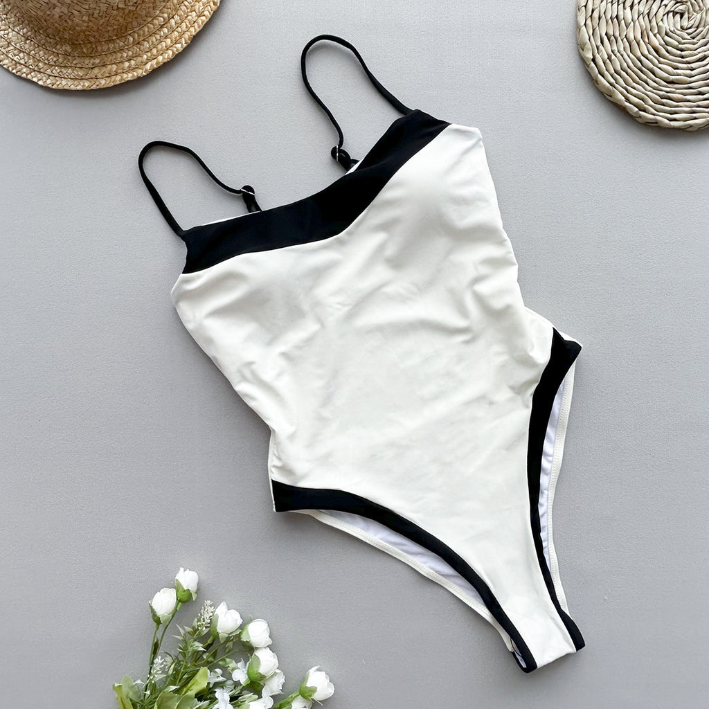 Stitching One-piece Swimwear