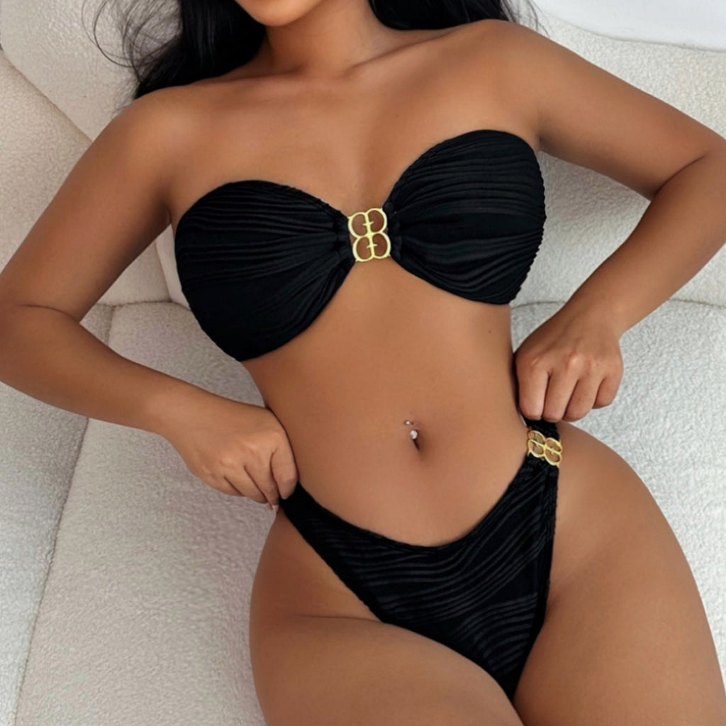 Tube Top One-piece Swimwear