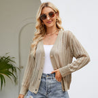 Khaki Cardigan Outer Wear