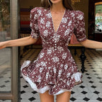 Women's Floral Short Sleeve Dress
