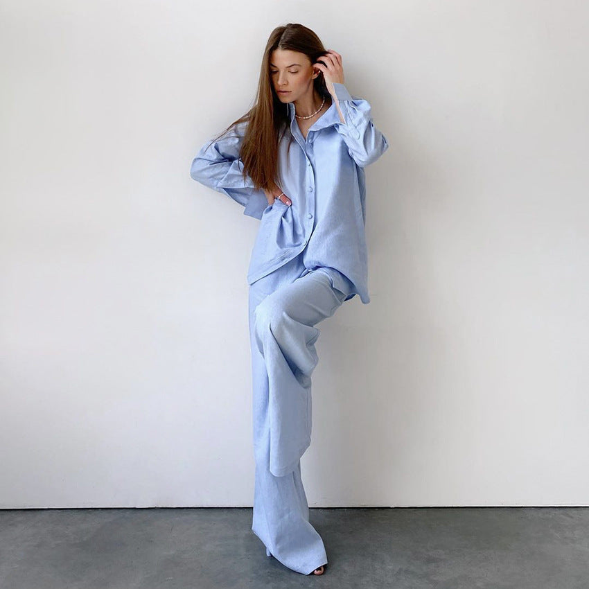 Blue Pajamas Lingerie