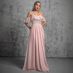 Women's Strap Backless Bridesmaid Dress