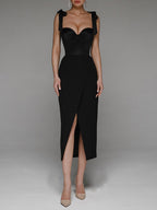 V-Neck Strap Dress