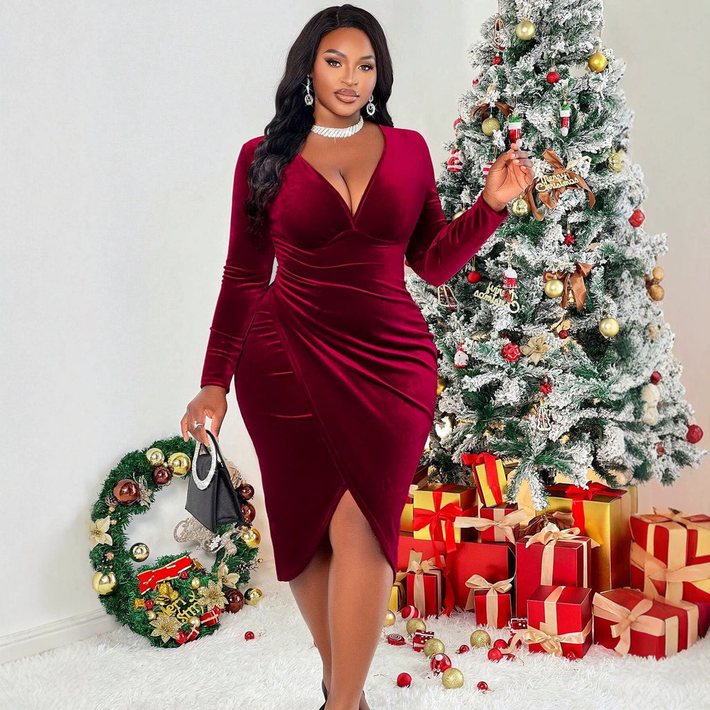 Women's Sheath Velvet Dress