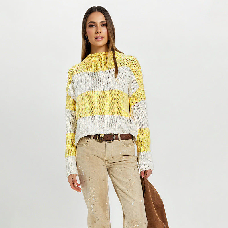 Women's Striped Knit Sweater