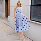 Women's Maxi Polka Dot Dress