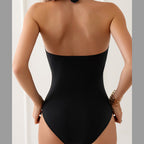 Halter Tether One-piece Swimwear