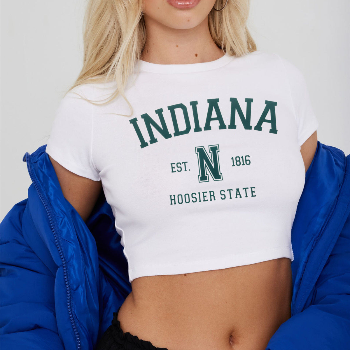 Women's Short Letters Slim Fit Short Sleeve T-Shirt Clothes