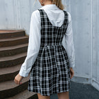 Women's Plaid Cami A-Line Mini Dress