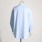 Women's Autumn Loose Casual Design Three-Dimensional Floral Stitching Personalized Minority Solid Color Shirt For Women