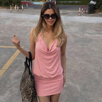 Women's Lace Backless Dress