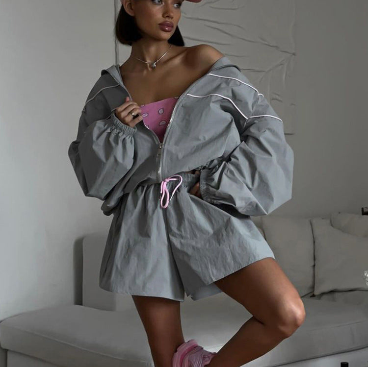 Sports Small Wear Long Sleeve Coat Shorts