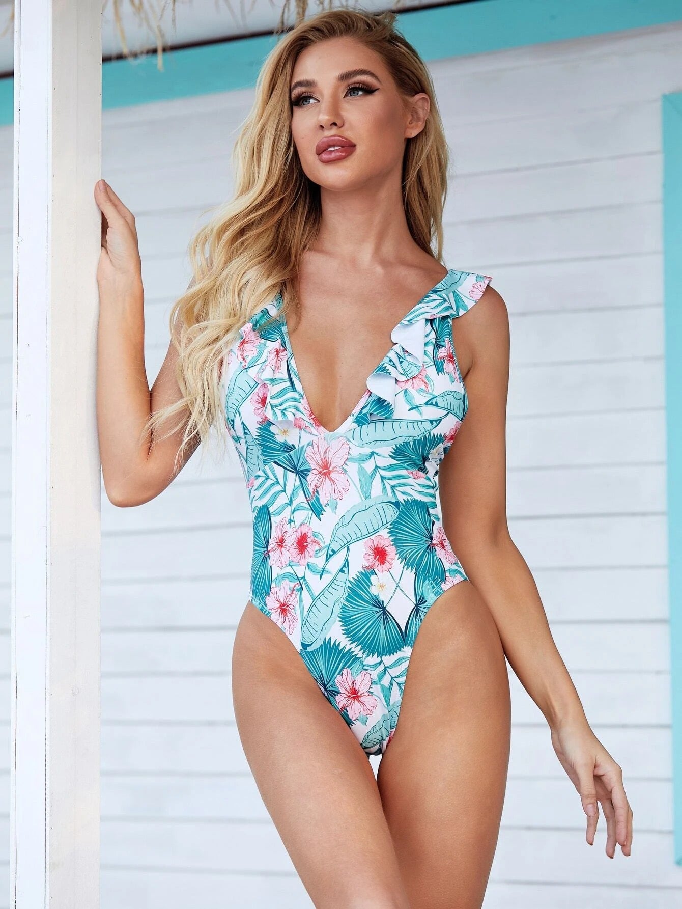 Lotus Leaf Bikini Swimwear