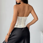 Women's Lace Bow Corset Top