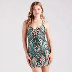 Women's Best Seller In Dress Sexy Sequin Sling Backless Socialite Dress