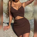 Cross Cutout Camisole Dress